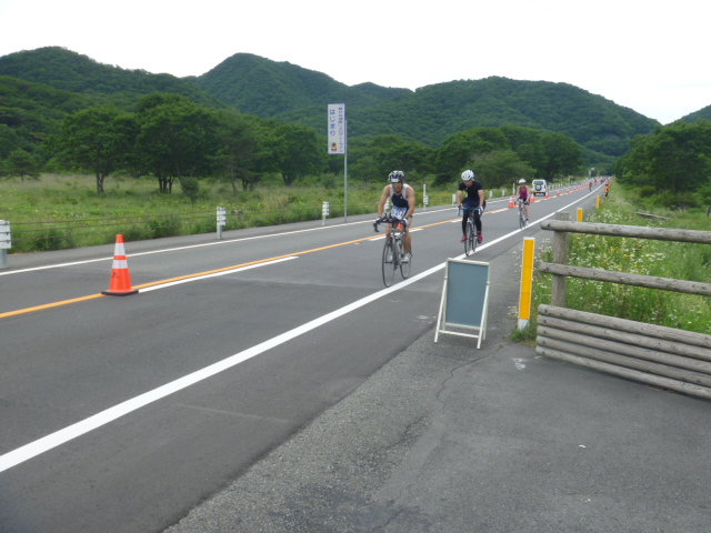 2013榛名湖リゾートトライアスロンｉｎ群馬、バイクパートの風景